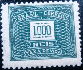 Selo postal do Brasil de 1930 tipo Cifra ABN Horizontal 1000