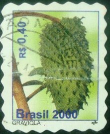 Selo postal Regular emitido no Brasil em 2000 - 792 U