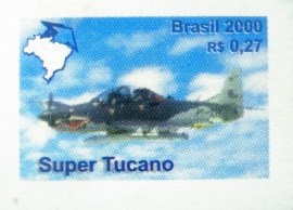 Selo postal Regular emitido no Brasil em 2000 - 798 M