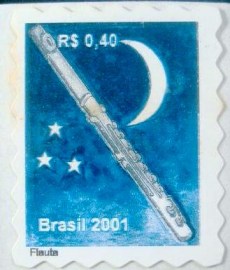 Selo postal Regular emitido no Brasil em 2001 - 807 M