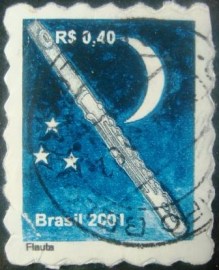 Selo postal Regular emitido no Brasil em 2001 - 807 U