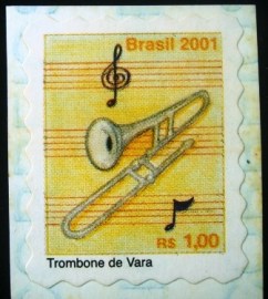 Selo postal Regular emitido no Brasil em 2001 - 812 M