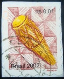 Selo postal Regular emitido no Brasil em 2002 - 815 U