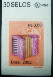 Selo postal do Brasil de 2002 Acordeão - 818 M