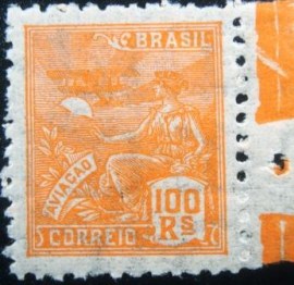 Selo postal do Brasil de 1936 Aviação 100 - 300M