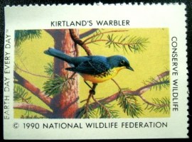Selo National Wildlife de 1990 Kirtland's Warbler