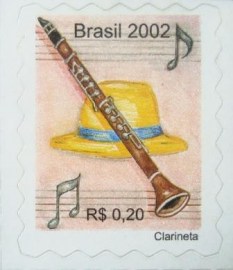 Selo postal Regular emitido no Brasil em 2002 - 823 M