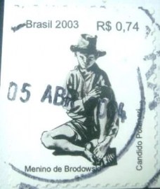 Selo postal Regular emitido no Brasil em 2003 - 827 U