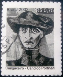 Selo postal Regular emitido no Brasil em 2003 - 828 U