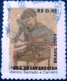 Selo postal Regular emitido no Brasil em 2004 - 831 U
