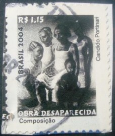 Selo postal Regular emitido no Brasil em 2004 - 832 U