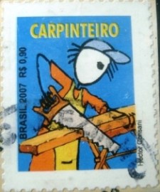 Selo postal Regular emitido no Brasil em 2007 - 845 U