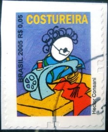 Selo postal Regular emitido no Brasil em 2011 - 854 U