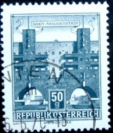 Selo postal da Áustria de 1959 Karl-Marx-Hof