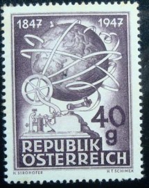Selo postal da Áustria de 1947 Telegraph Centenary