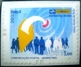 Selo postal Regular emitido no Brasil em 2011 - 861 M
