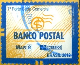 Selo postal Regular emitido no Brasil em 2012 - 862 U