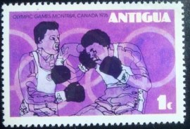 Selo postal de Antigua de 1976 Boxing