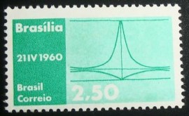 Selo postal do Brasil de 1960 Alvorada