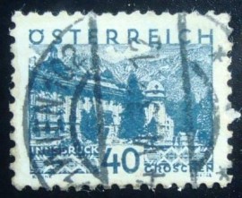 Selo postal da Áustria de 1932 Old Hofburg small format