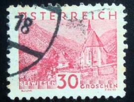 Selo postal da Áustria de 1932 Seewiesen small format