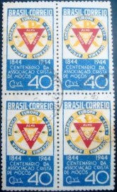 Quadra de selos comemorativos de 1944 - C 192 U