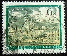 Selo postal da Áustria de 1984 Rein-Hohenfurth Abbey