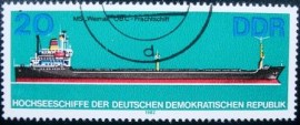 Selo postal da Alemanha Oriental de 1982 OBC Cargo