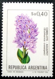 Selo postal da Argentina de 1983 Camalote Aguapey