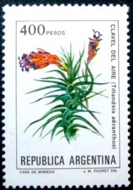 Selo postal da Argentina de 1982 Tillandsia