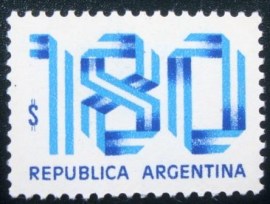 Selo postal da Argentina de 1978 Numerals