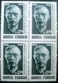 Quadra de selos postais comemoratios de 1957 - C 386 N