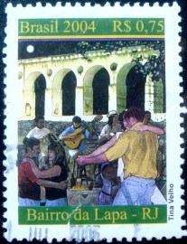 Selo postal do Brasil de 2004 Lapa / RJ