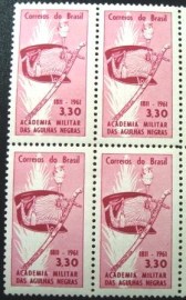 Quadra de selos postais do Brasil de 1961 Agulhas Negras 3,30