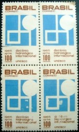 Quadra de selos postais comemorativos de 1966 - C 550 N