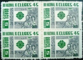 Quadra de selos postais Comemorativos de 1967 - C 573 N