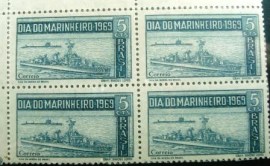 Quadra de selos comemorativos de 1969 - C 660 M