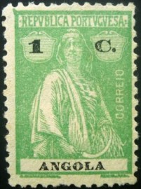 Selo postal de Angola de 1925 Ceres 1