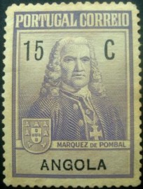 Selo postal de Angola de 1925 Marquis de Pombal
