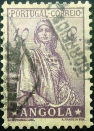 Selo postal de Angola de 1925 Ceres New type 10