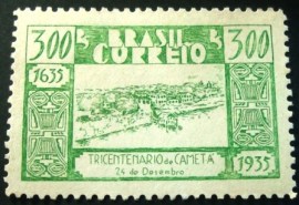 Selo postal comemorativo do Brasil de 1936 - C 104 N