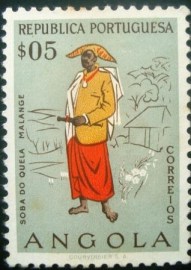 Selo postal de  Angola 1957 Chief of Quela 401 N