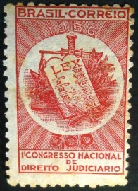Selo postal do Brasil de 1936 Direito Judiciário