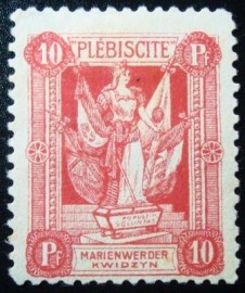 Selo postal da Alemanha Marienwerder Mailänder II 10