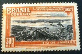Selo postal comemorativo do Brasil de 1937 - C 116 N