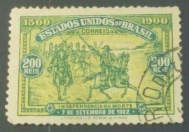 Selo postal do Brasil de 1900 Proclamação da Independência