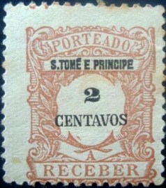 Selo postal de São Tomé e Príncipe de 1921 - 34 N