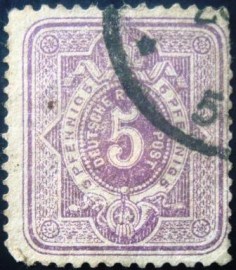 Selo postal da Alemanha de 1875 - 32 U