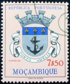 Selo postal de Moçambique de 1961 Vila Porto Amelia