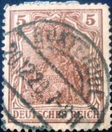 Selo postal da Alemanha de 1920 - 140 U